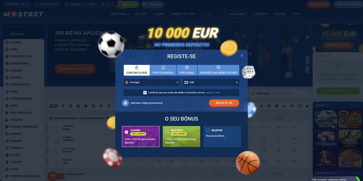 Registro e Acesso no Mostbet Oficial